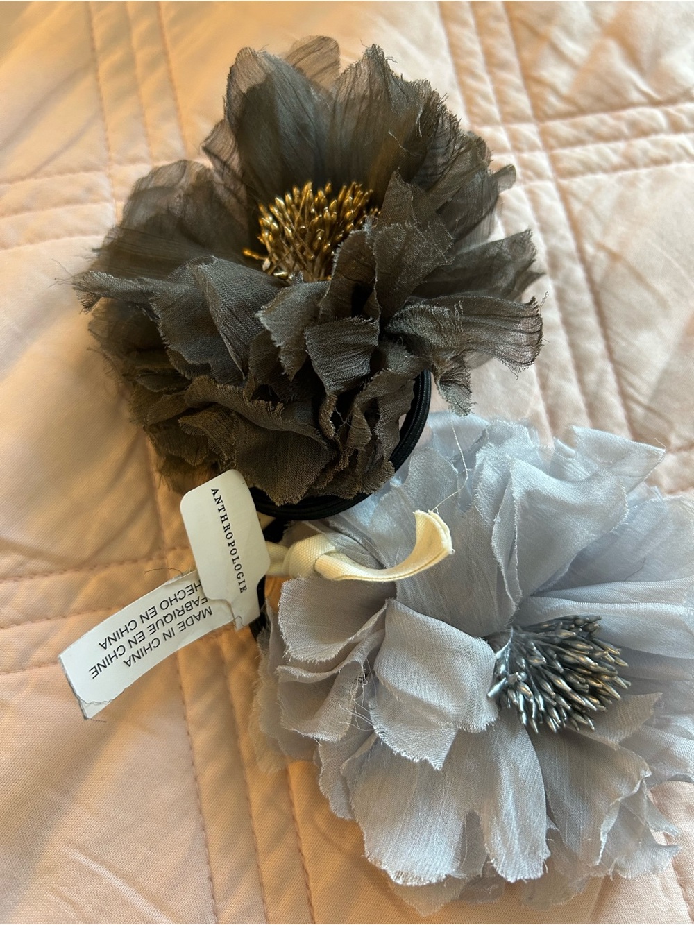 NWT Anthropologie Floral Hair Scrunchies